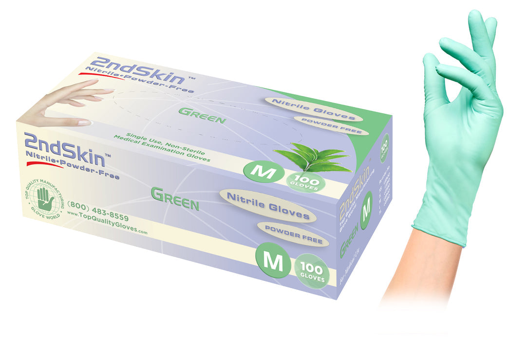 2nd Skin - Nitrile Gloves (100 per box) 10 per case