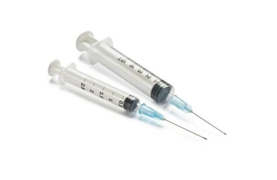 Hypodermic Needle with Syringe - Multiple Sizes - 100/bx
