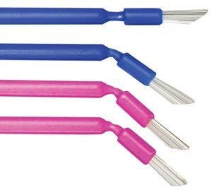 Applicators Brushes - Bendable, Blue, 100/tube