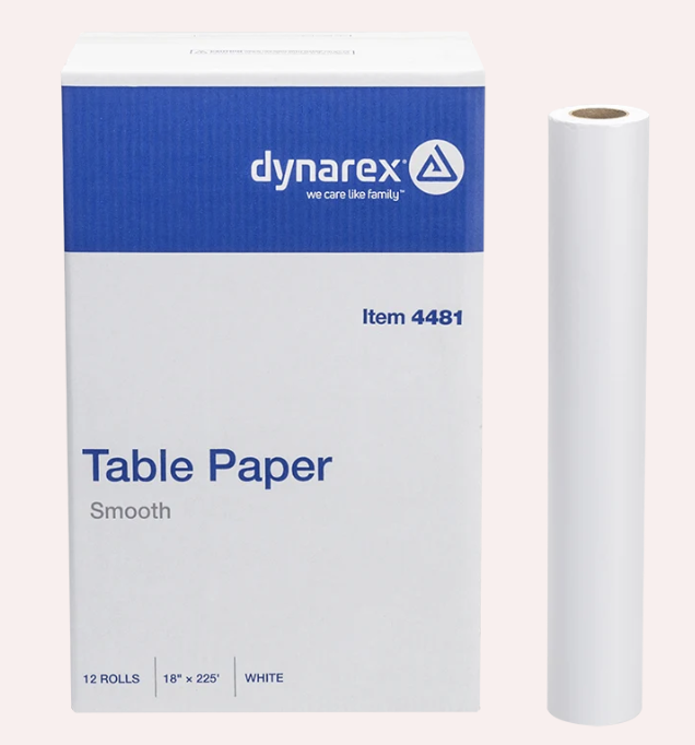 Table Paper Smooth, 18" x 225', 12/CS