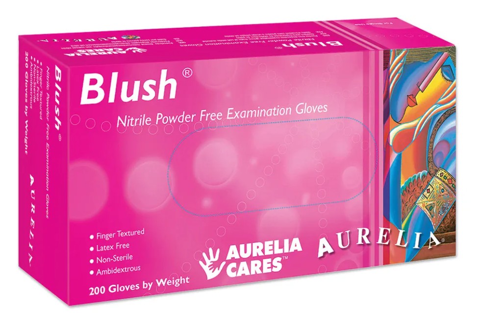 Blush - Pink - Nitrile (200 per box) 10 Per Case