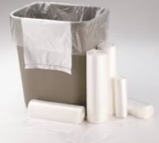 Bag, 24" x 33", Print/ Label Star Seal, No Print, Clear/ None, 8 mic, 12-16 Gal, 50/rl