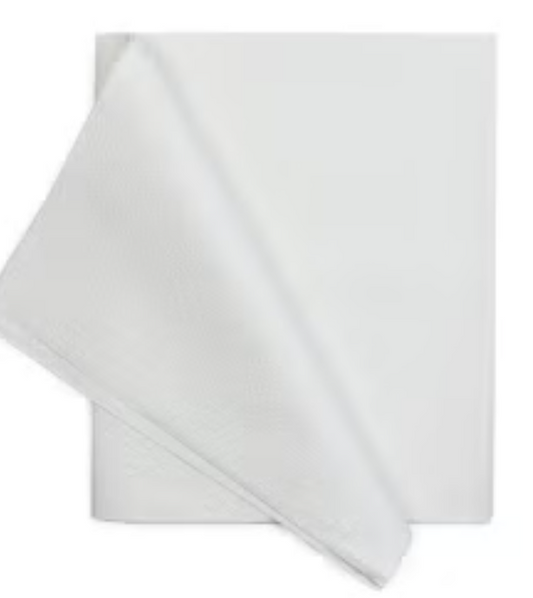 Drape Sheet, Tissue, Pebble, White, 40" x 48", 100/cs