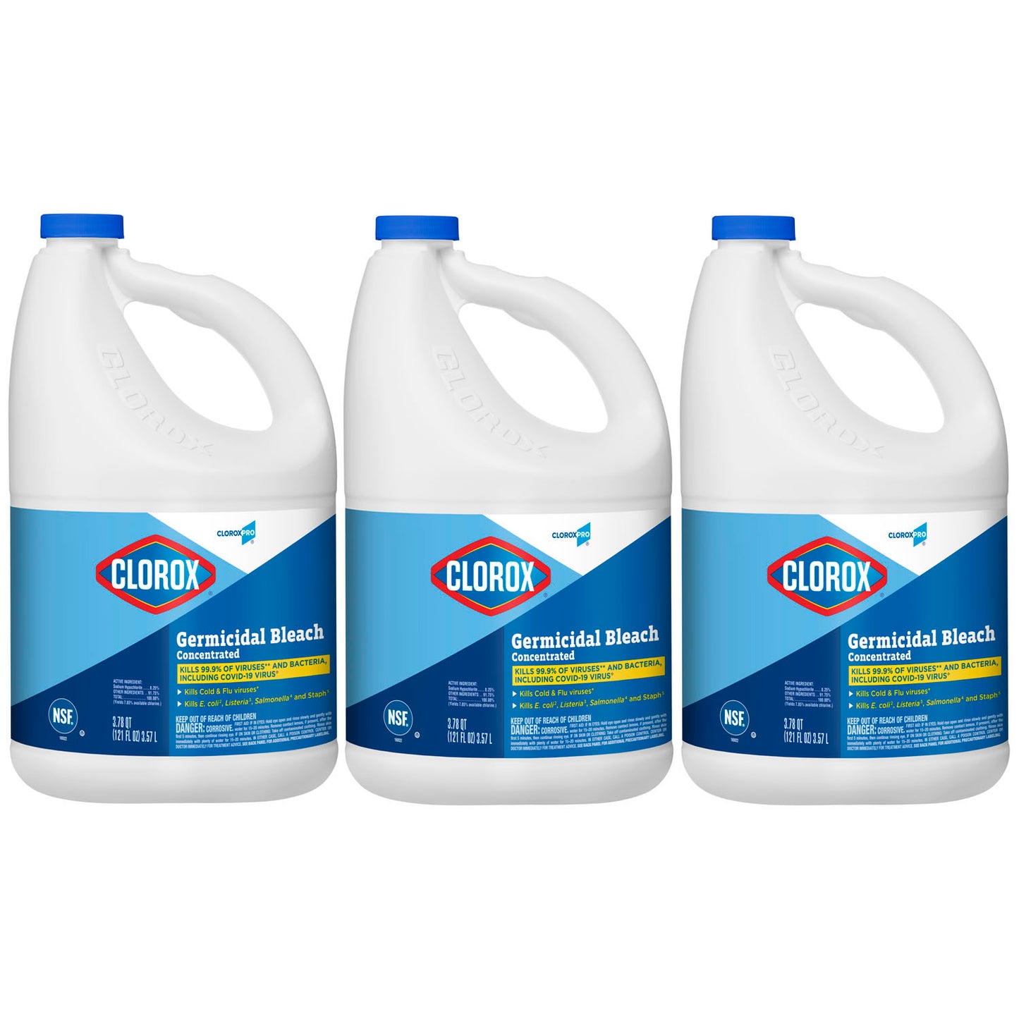 Clorox Healthcare® Bleach Germicidal Cleaner - 121 Fl oz - 3/cs