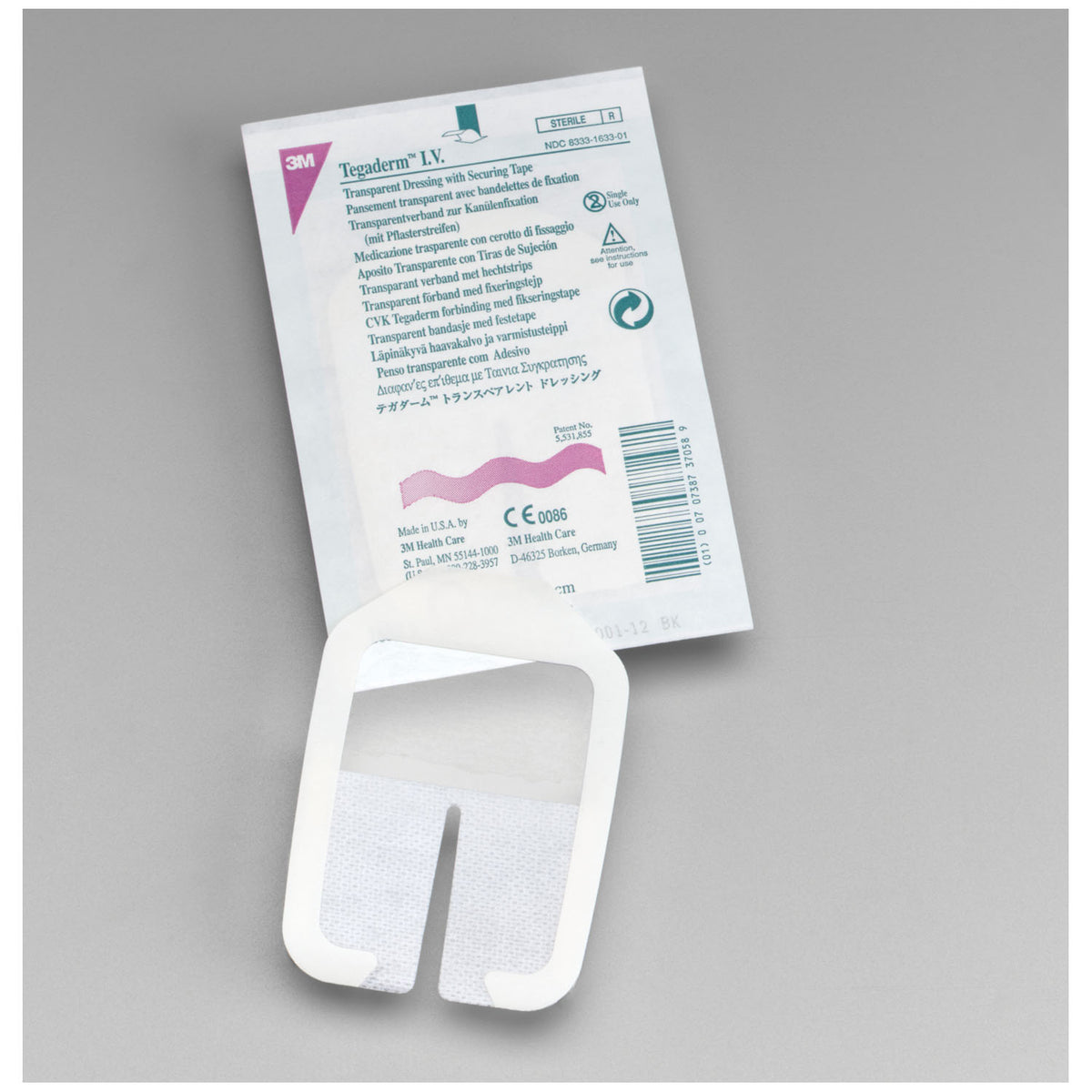 Tegaderm™ IV Transparent Dressing, 2¾" x 3¼", 100/bx