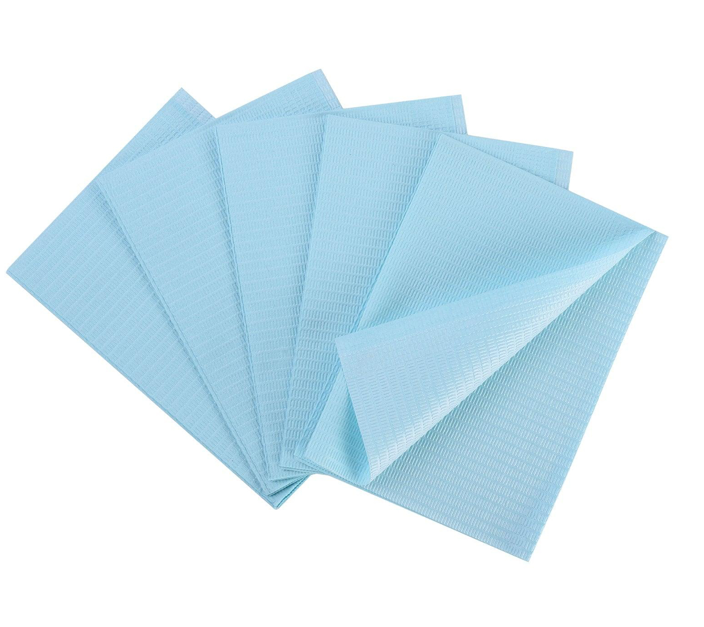 Dental Bib, 13" x 18", 3-Ply Paper + 1-Ply Poly, 500/cs - Premium