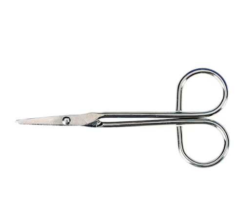 Scissors, Wire Handle, Nickel Plated, 4.5"