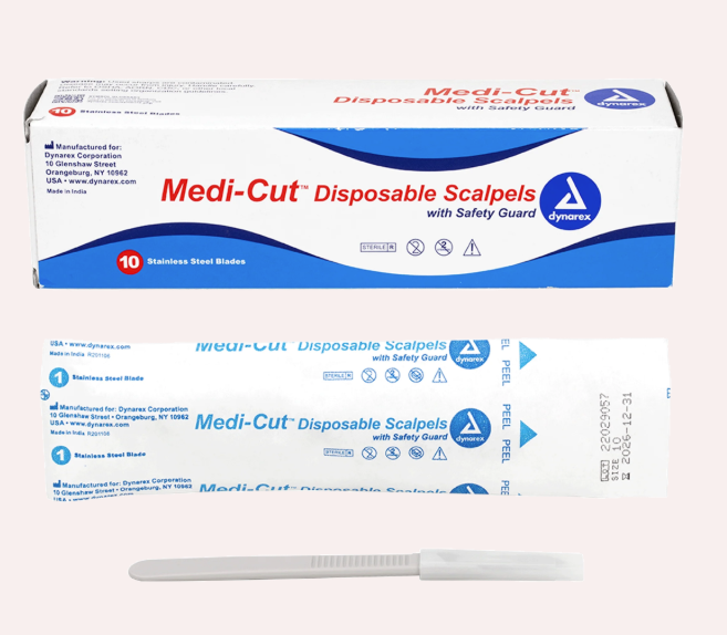 Medi-cut Scalpels Disposable Sterile, #10, 10/bx