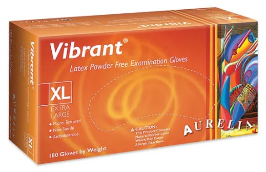 Vibrant - Natural (White) - Latex (100 per box) 10 Per Case