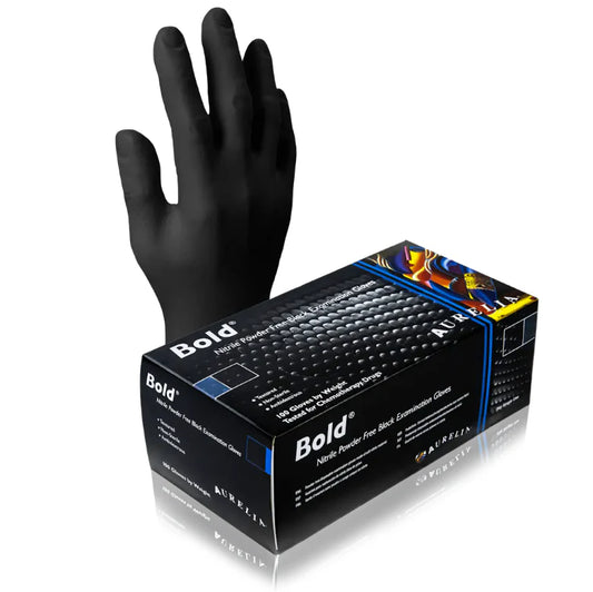 Bold - Black - Nitrile (100 per box) 10 Per Case