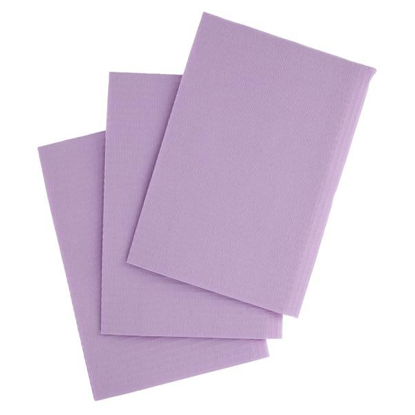 Dental Bib, 13" x 18", 3-Ply Paper + 1-Ply Poly, 500/cs - Value