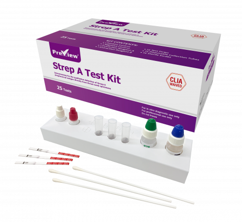 Rapid Test Strep A Strip Test Kit, 25/bx